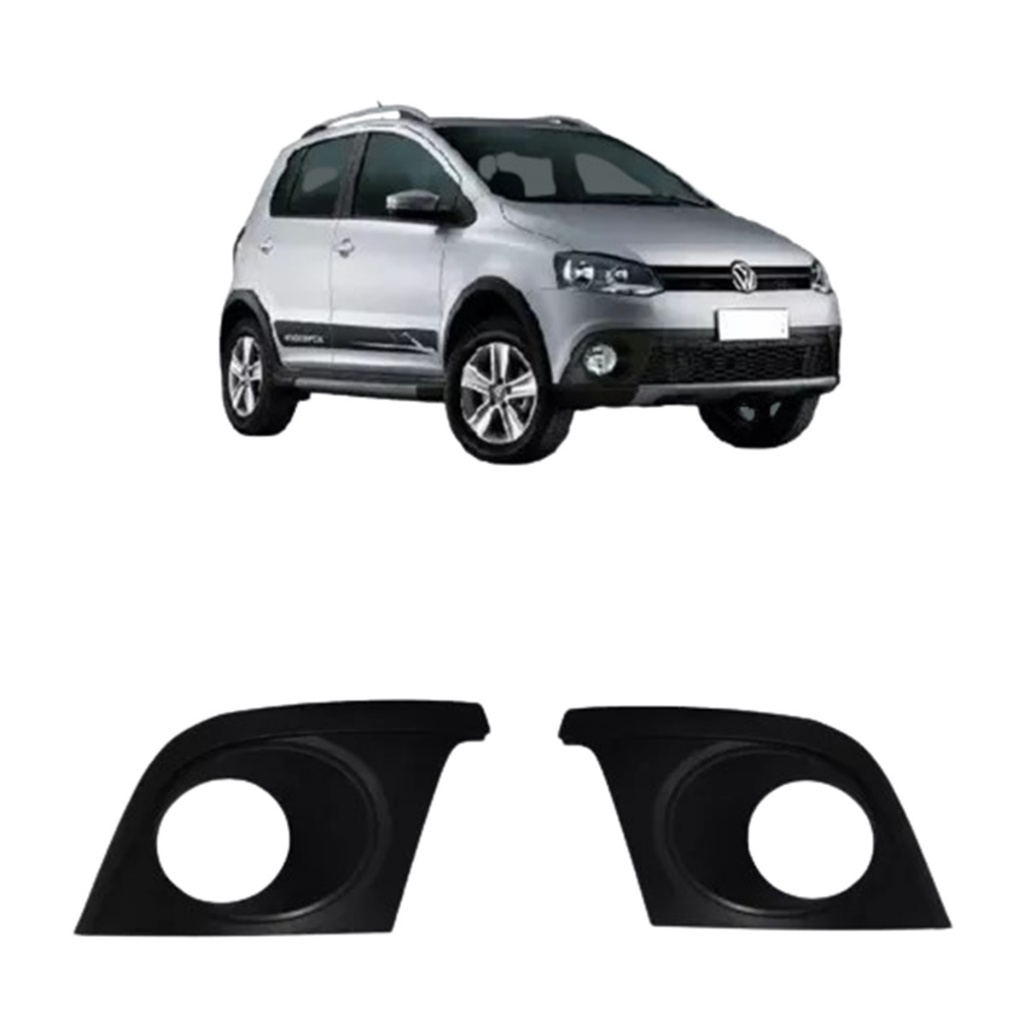 Grade Moldura Farol Milha Crossfox SpaceCross 2010 2011 2012 2013 em Oferta na Shopee