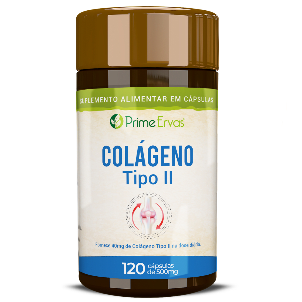 Colágeno Tipo 2 com 120 Cápsulas Prime Ervas