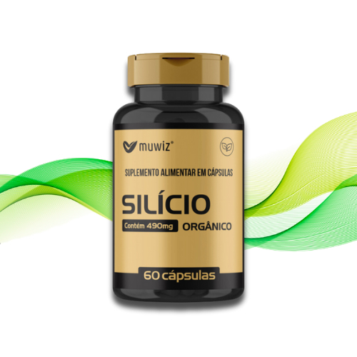 Silício Orgânico Muwiz 490mg 60 Cápsulas - Envio Rápido