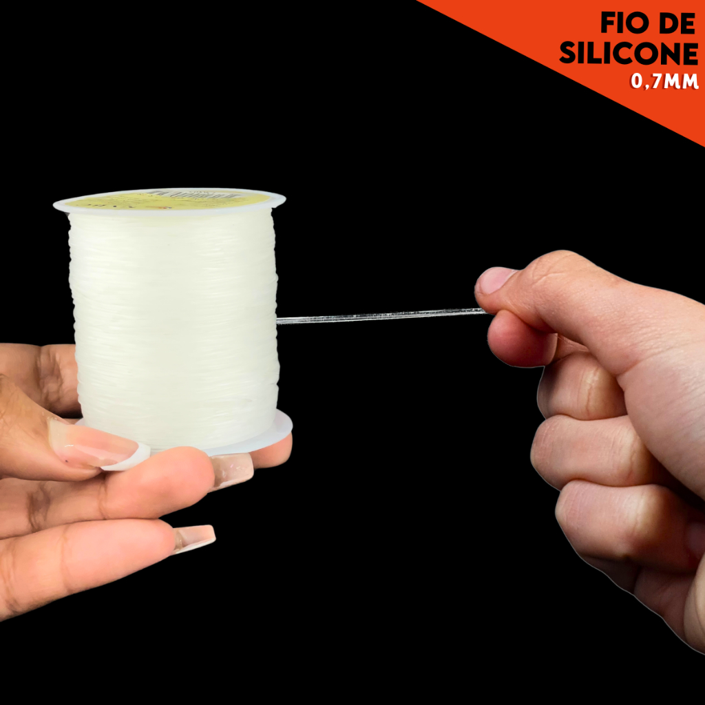 Fio De Silicone 100 Metros - 0,7mm -  Pulseiras E Artesanato