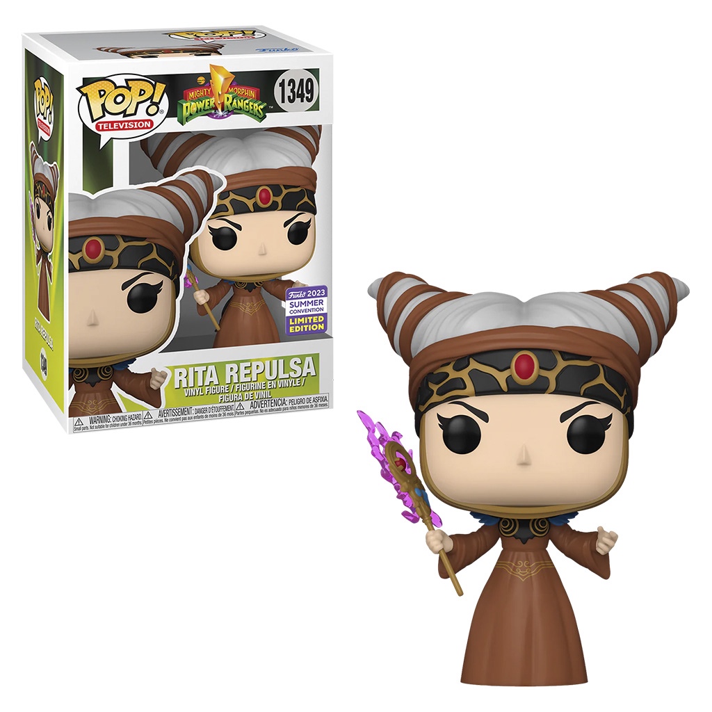 FUNKO POP MIGHTY MORPHIN POWER RANGERS SAN DIEGO COMIC CON 2023 - RITA REPULSA 1349 NOVO ORIGINAL