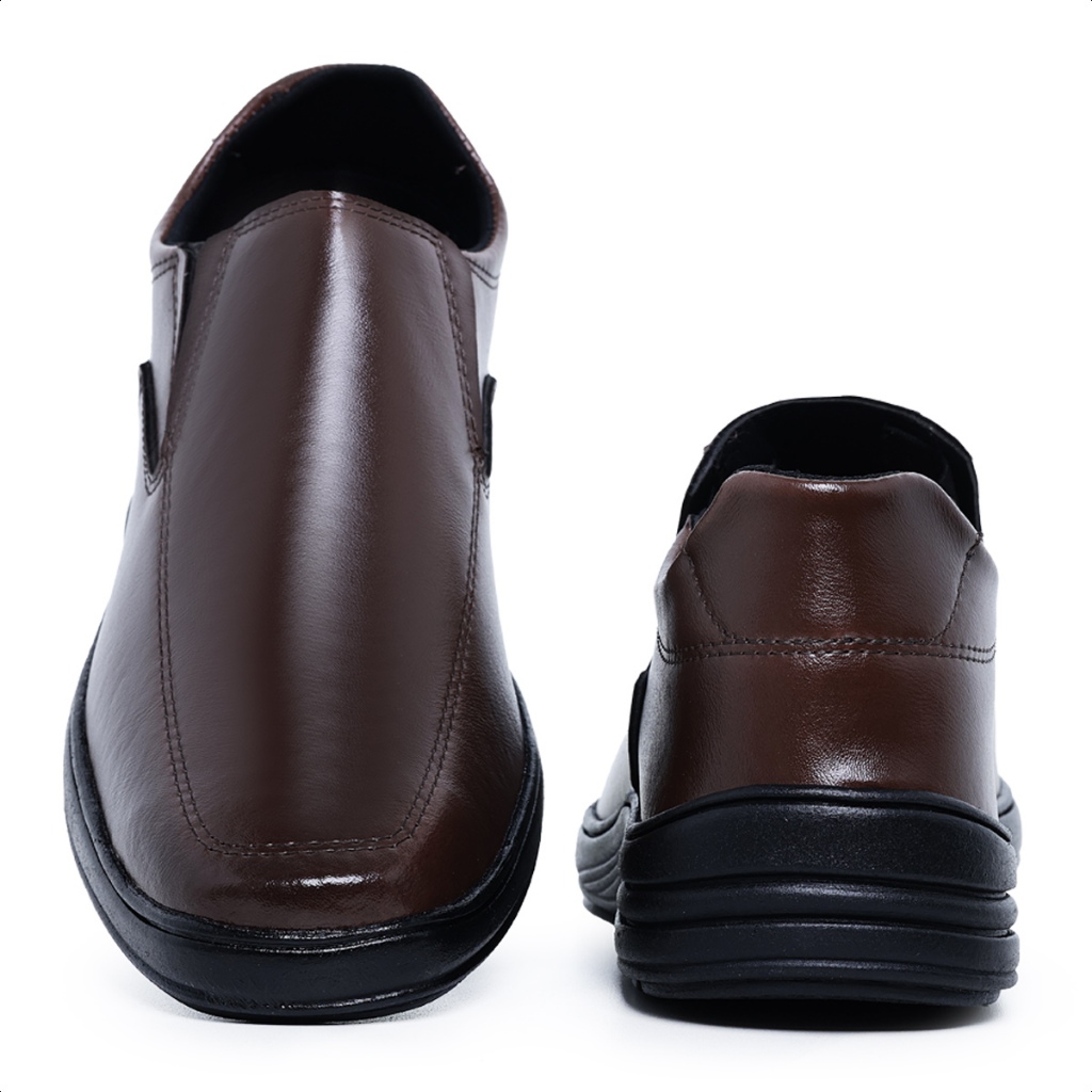 Sapato Social Linha Confort Masculino Café
