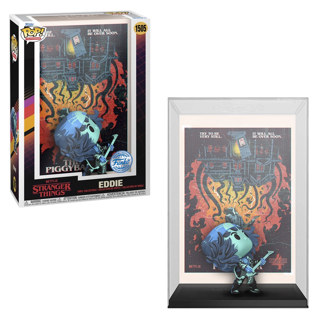 FUNKO POP STRANGER THINGS S4 EXCLUSIVE - EDDIE (THE PIGGYBACK COVER) 1505 NOVO ORIGINAL em Oferta na Shopee
