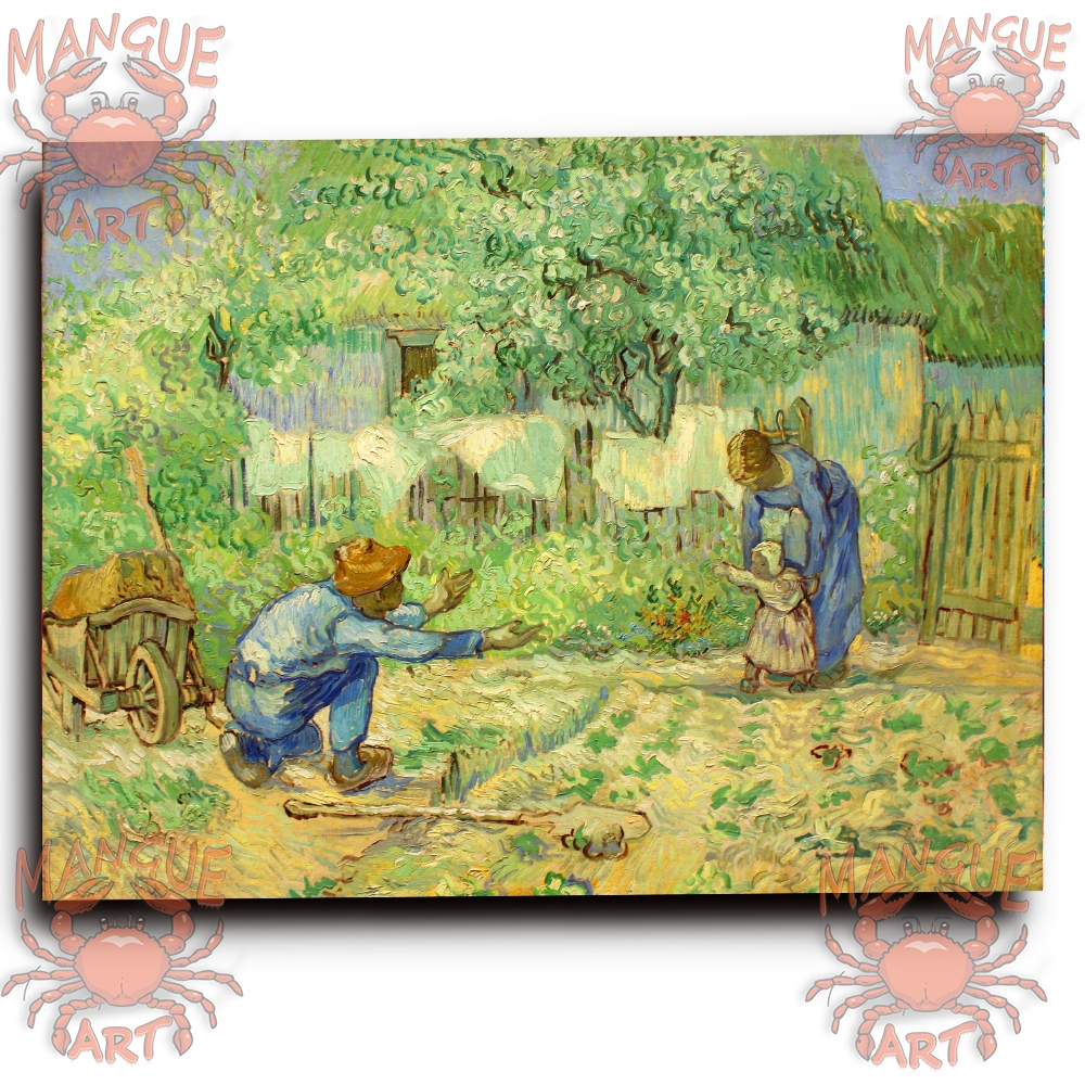 Quadro Decorativo Vida Cotidiana de Vincent van Gogh - Impressão em Tela Acetinada. Arte Pós-Impressionista. em Oferta na Shopee
