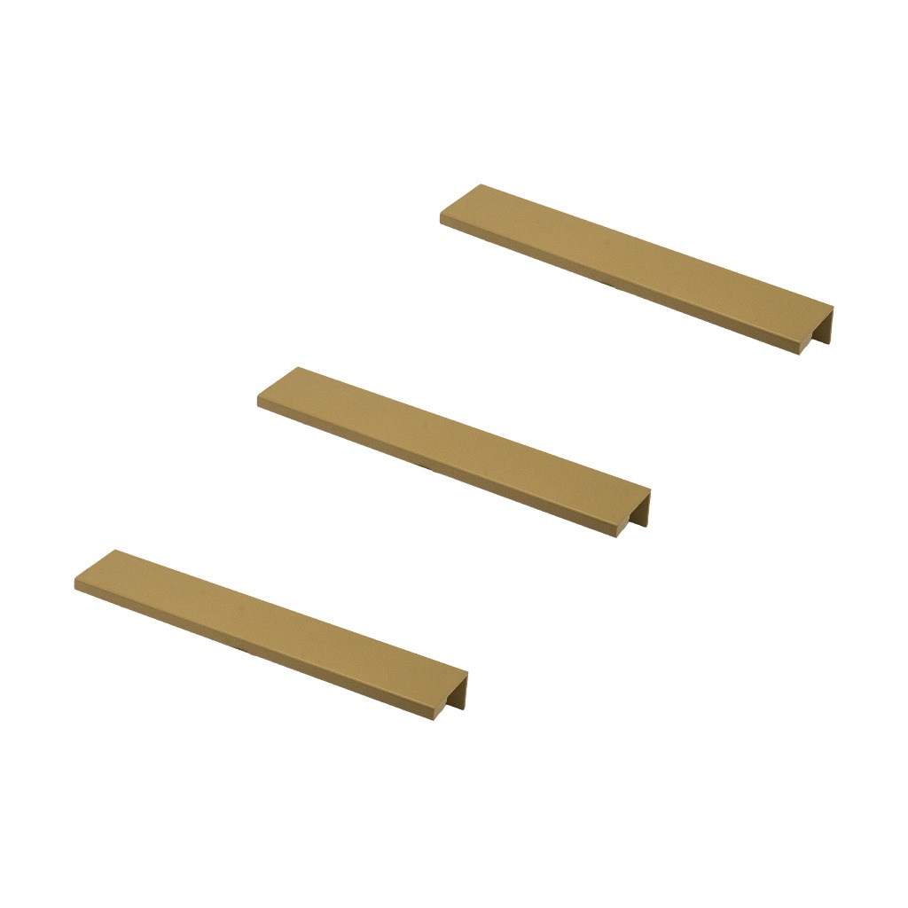 3 Puxador De Móveis Gavetas Cristaleiras Guarda Roupa Quarto Slim 128mm