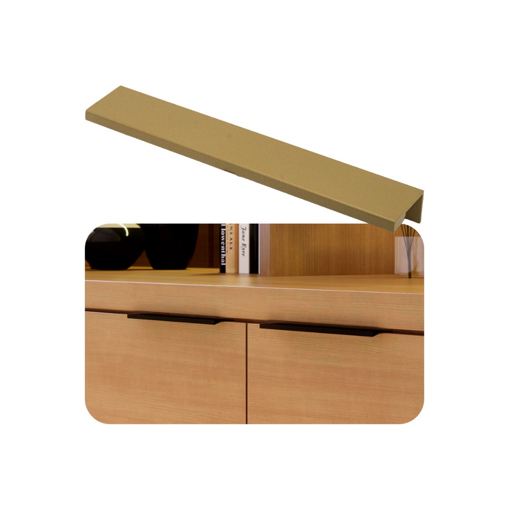 3 Puxador De Móveis Gavetas Cristaleiras Guarda Roupa Quarto Slim 128mm