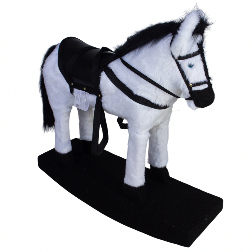 cavalo cavalinho brinquedo infantil balanço gangorra madeira Pelucia ponei em Oferta na Shopee