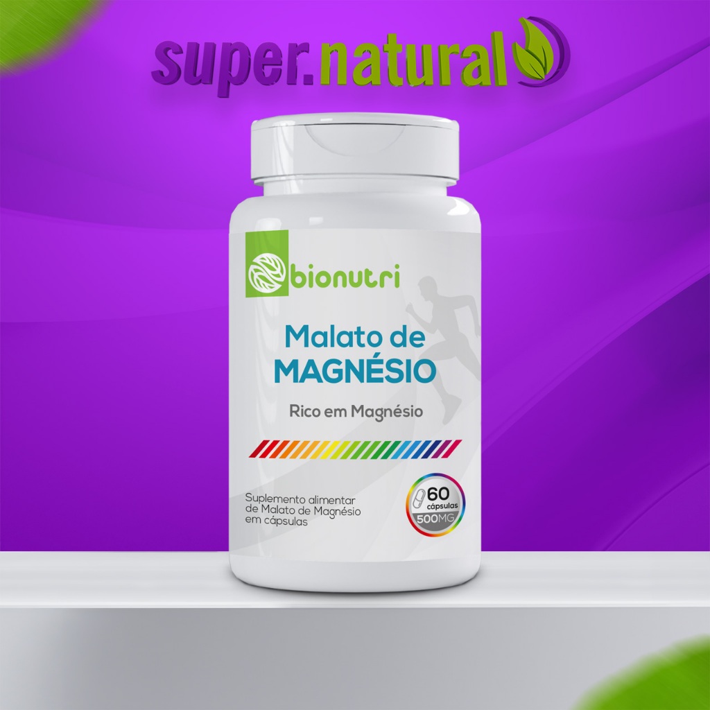 Magnésio Dimalato 60 Cápsulas 500 Mg Bionutri