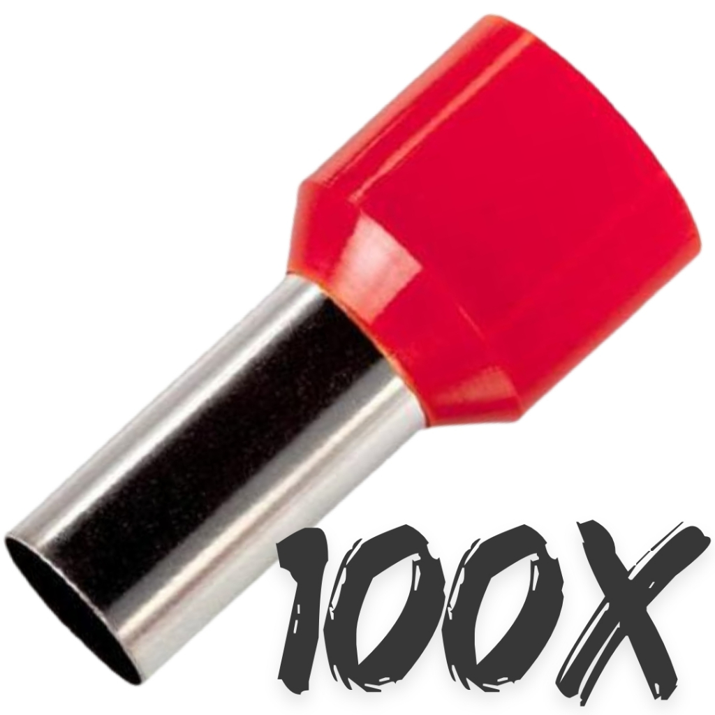 100X Terminal Tubular Ilhos 10mm E1012 10,0mm (100pçs) em Oferta na Shopee