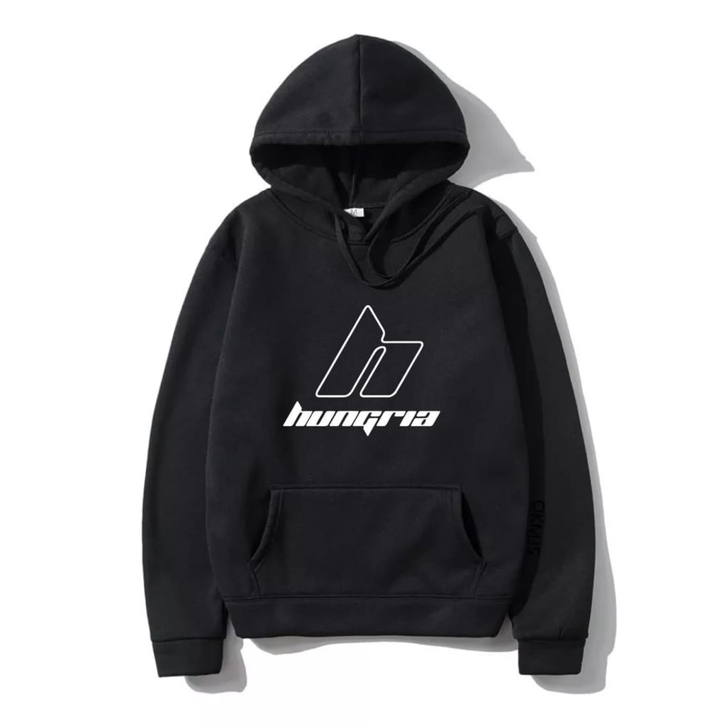 Moletom Canguru Unissex  Hungria Hip Hop Moletom Canguru Capuz e Bolso Música Masculino e Feminino