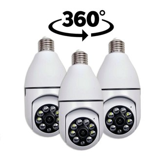Kit de Camera de Segurança Lampada visão 360 rastreamento de objetos
