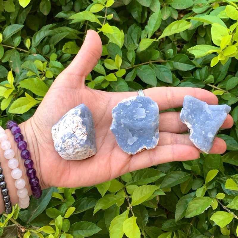 Angelita Bruta Cristal Pedra  Bruta Natural em Oferta na Shopee