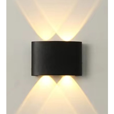 Arandela Luminaria Meia Lua Externa Interna 4 leds 6 Leds 8 leds 10 leds Branco Quente