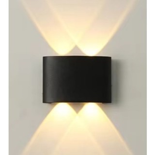 Arandela Luminaria Meia Lua Externa Interna 4 leds 6 Leds 8 leds 10 leds Branco Quente
