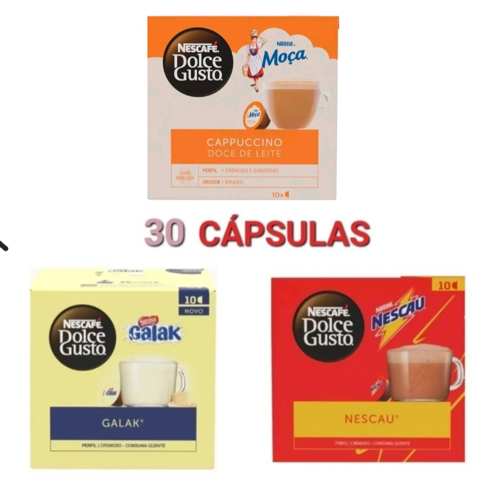 Dolce Gusto MOÇA GALAK NESCAU 30 Cápsulas Nescafé® Dolce Gusto® em Oferta na Shopee