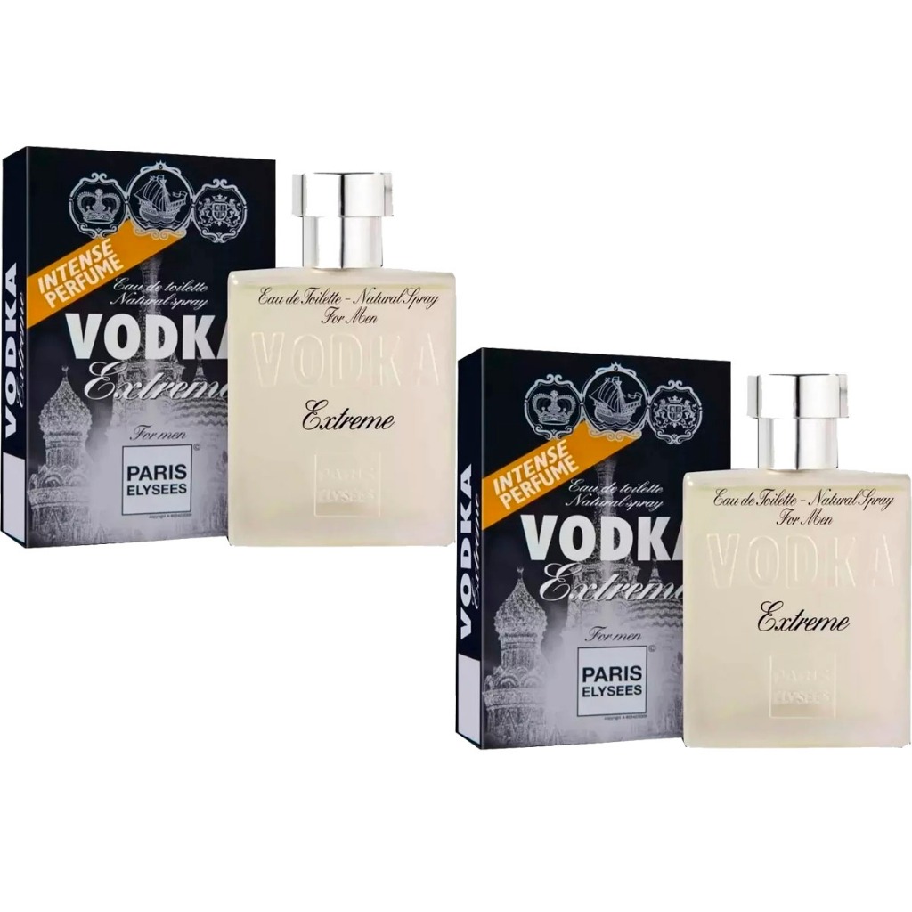 Kit Com 2 Perfumes Paris Elysees Vodka Extreme 100ml - Beauty