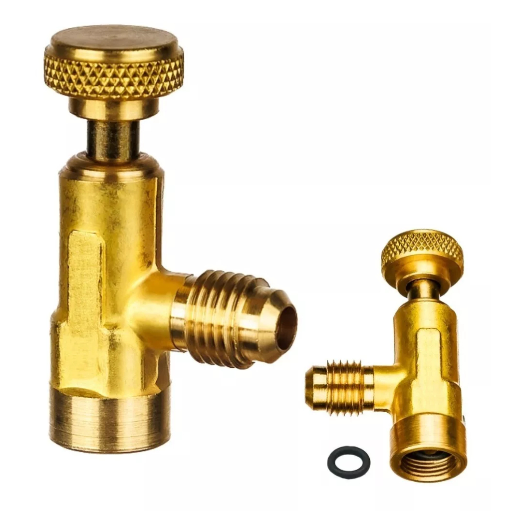 Válvula Perfuradora Para Gás Refrigerante R134a R22 R404a 1/4 Sae