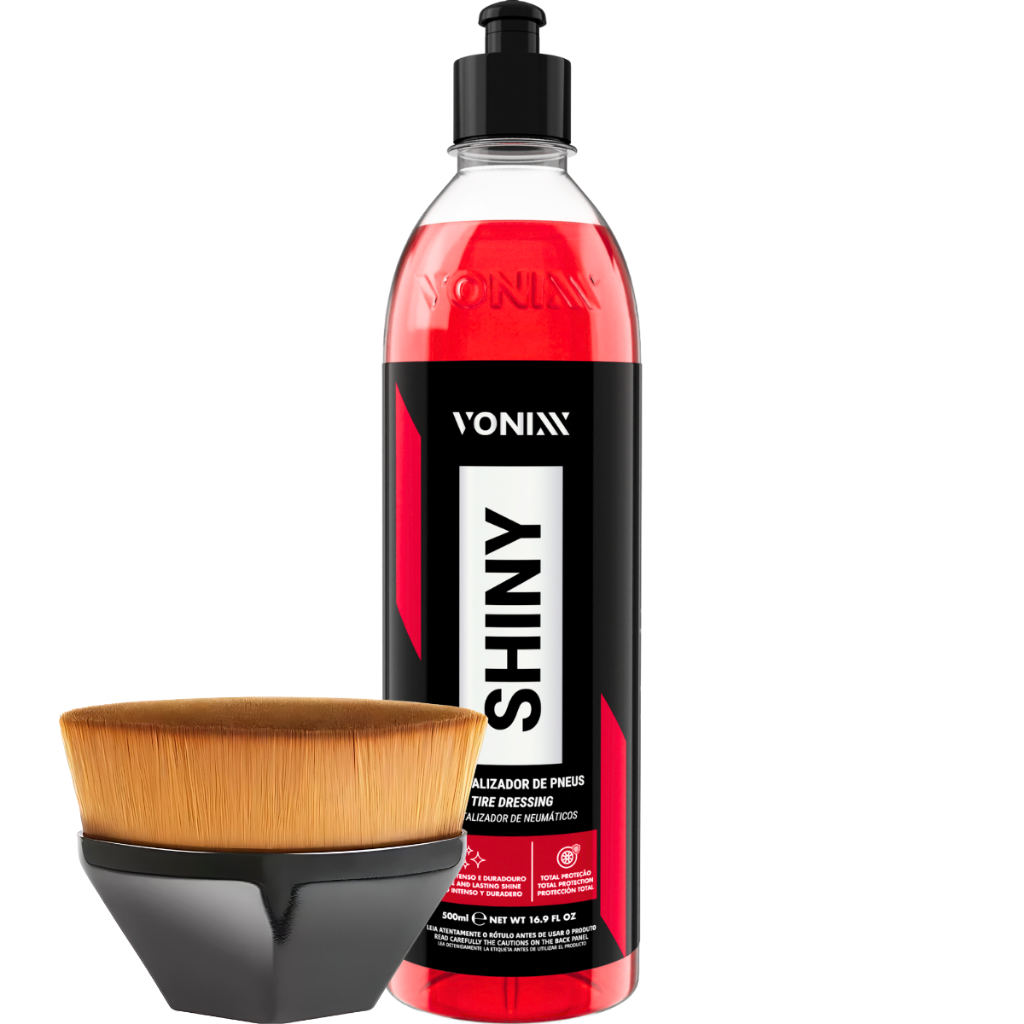 Pincel Hexagonal Aplicador Produtos Pneu Zacs Shiny 500ml em Oferta na Shopee