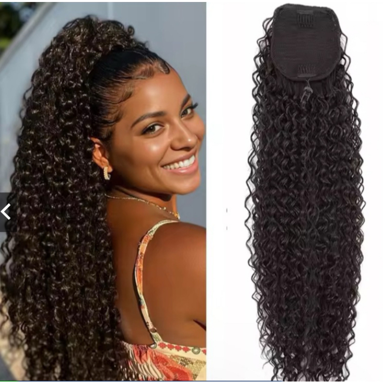 Rabo de cavalo cacheado volumoso em Oferta na Shopee