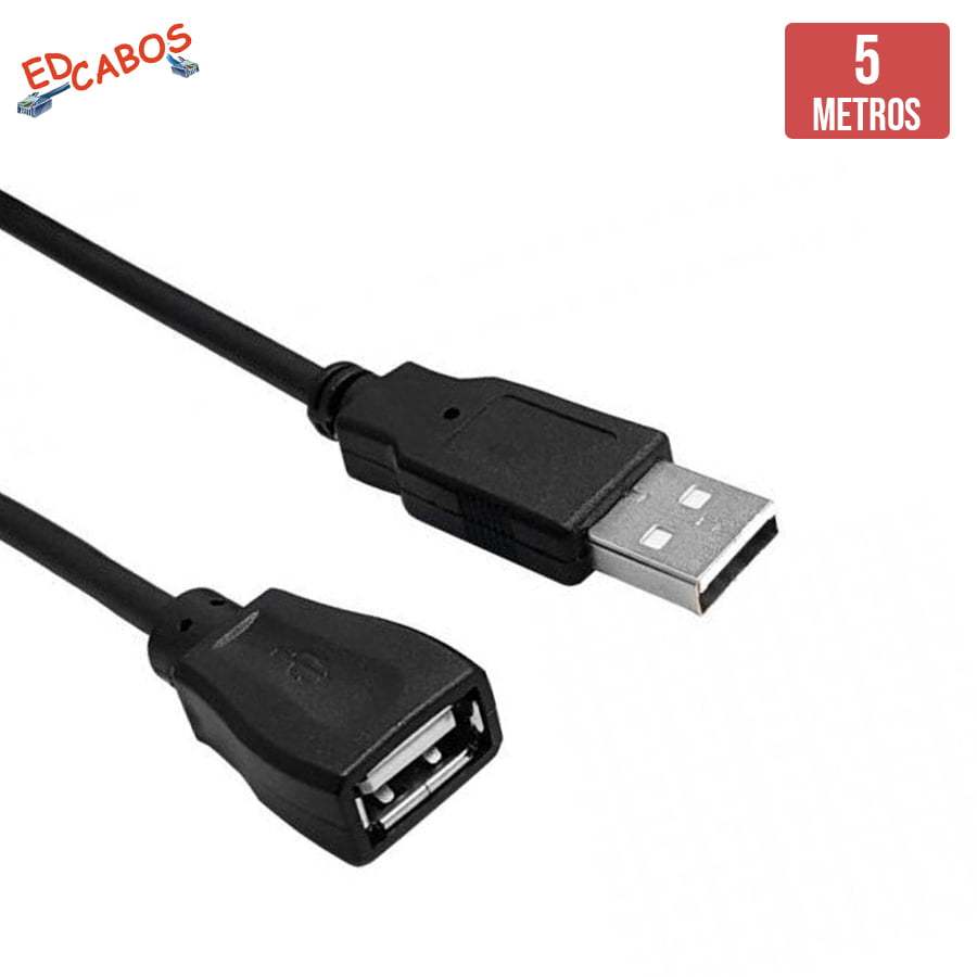 Extensão USB 5 Metros 2.0 em Oferta na Shopee
