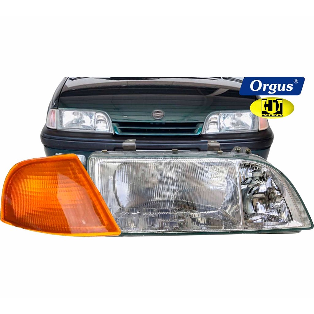 Farol Monza 1991 1992 1993 1994 1995 1996 1997 Tubarão Lente Vidro E Seta