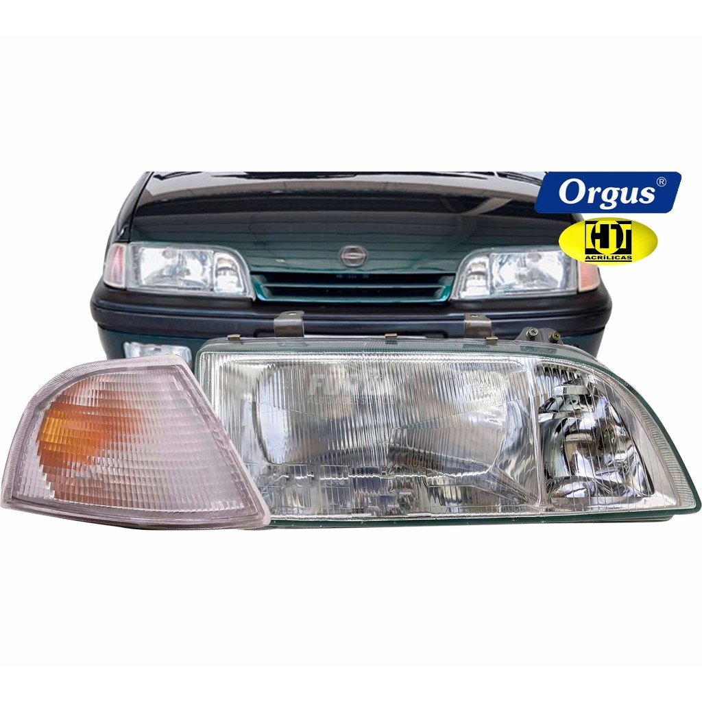 Farol Monza 1991 1992 1993 1994 1995 1996 1997 Tubarão Lente de Vidro Original Orgus e Seta Cristal