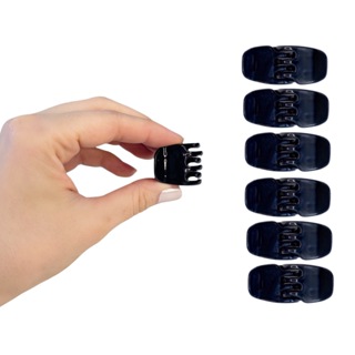 12 Piranhas Pequenas Pretas Prendedor Tridente para Cabelo em Oferta na Shopee