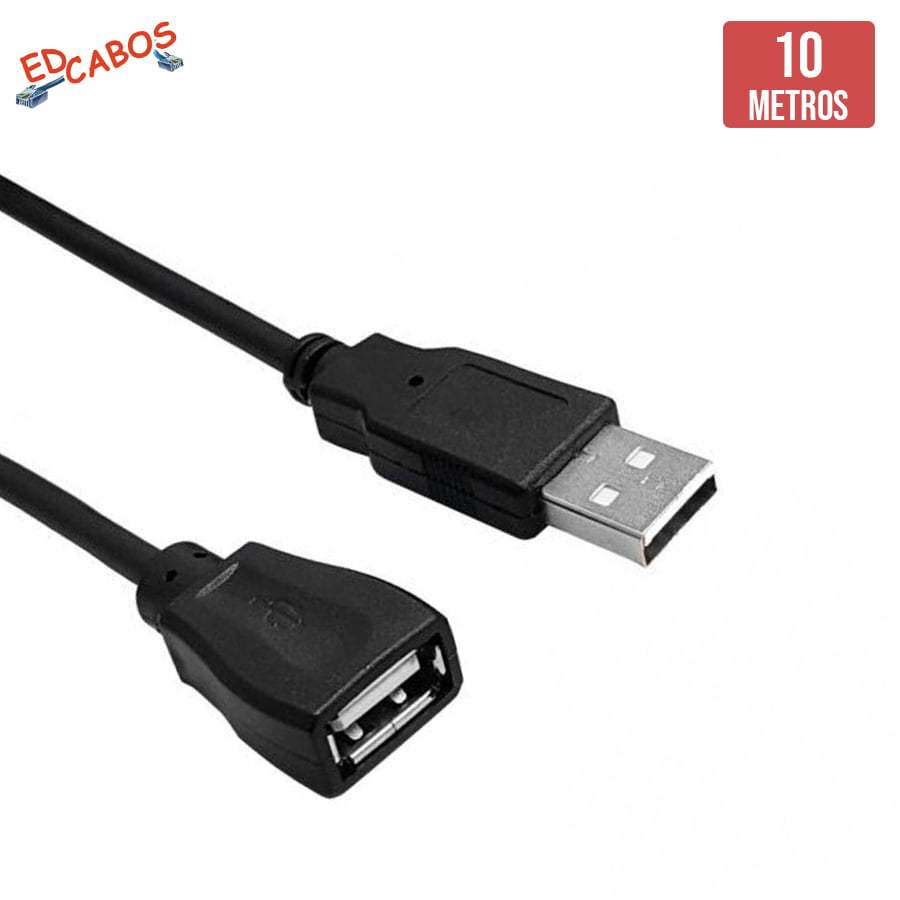 Extensão USB 10 Metros 2.0