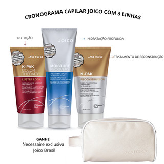 KIT 3 CRONOGRAMA CAPILAR JOICO COM MÁSCARA DE HIDRATAÇÃO PROFUNDA, RECONSTRUÇÃO E NUTRIÇÃO em Oferta na Shopee