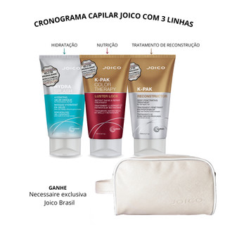 Cronograma Joico 3x kit tratamento Capilar de Hidratação, Reconstrução e Nutrição em Oferta na Shopee