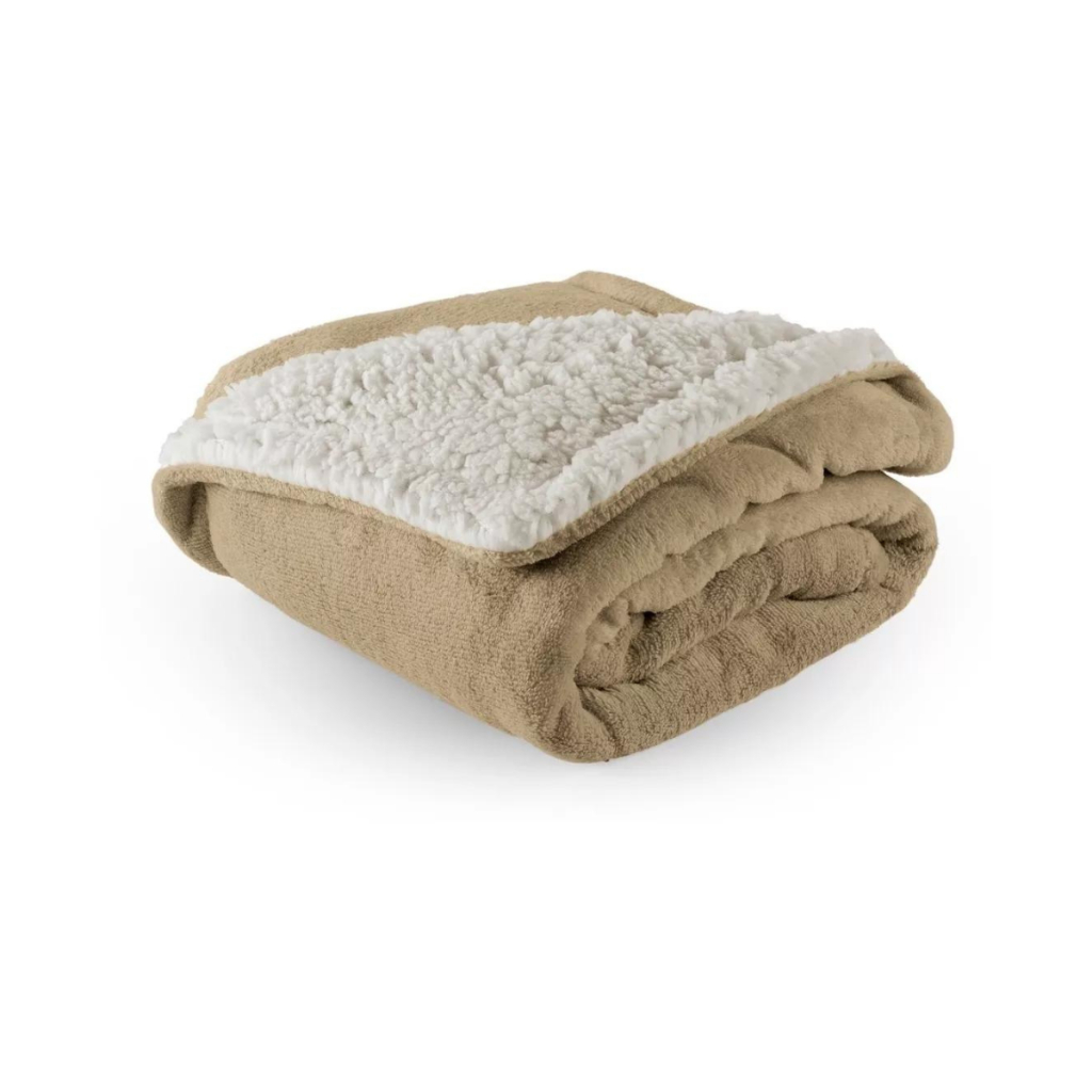 Coberdrom Manta e Sherpa Para Bebê Saída de Materninade Menino Menina Cobertor