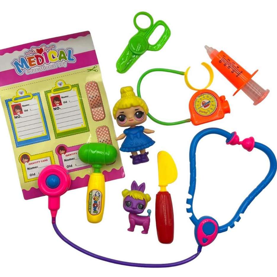 Brinquedo LOL Kit de 8-10 peças Doutora/Lanche/ Enfermeira Infantil GRANDE