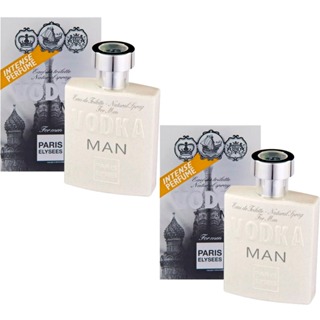 Kit Com 2 Perfumes Paris Elysees Vodka Man 100ml em Oferta na Shopee