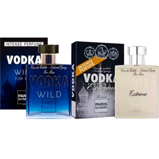 Kit Com 1 Vodka Wild + 1 Vodka Extreme 100ml Paris Elysees em Oferta na Shopee