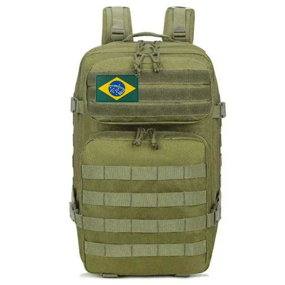Mochila Tática Camping Militar Trilha 45 Litros Grande Impermeável