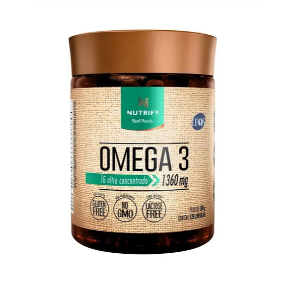 Ômega 3 Óleo de Peixe - Nutrify - 60 cápsulas -TG 1360mg