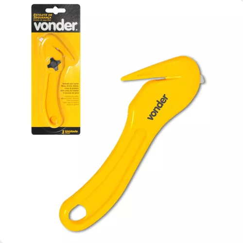 Kit 6 Estilete Segurança Bico De Pato Profissional Original Vonder