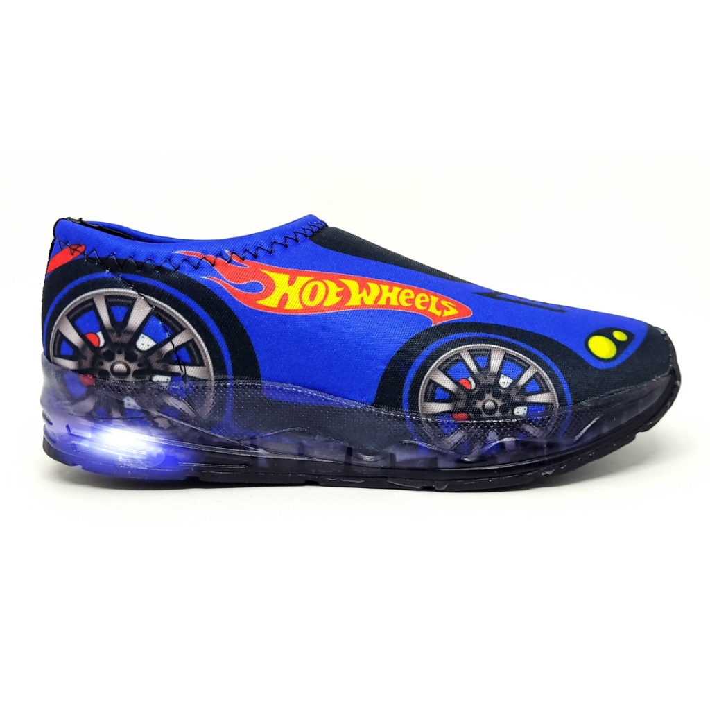 Tênis Led Infantil Hot Wheels com Luzinha Calce Fácil