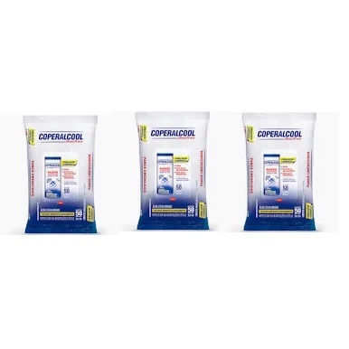 Pano Umedecido Álcool 70 Coperalcool Bacfree 50 Un - Kit C/3 em Oferta na Shopee