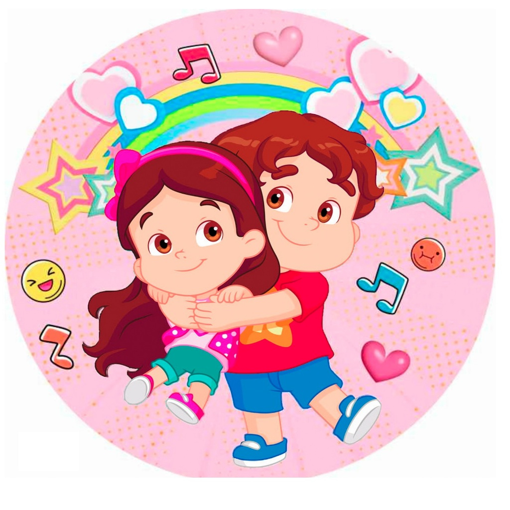 Painel para Festa Sublimado Redondo Tema: Maria Clara e JP.