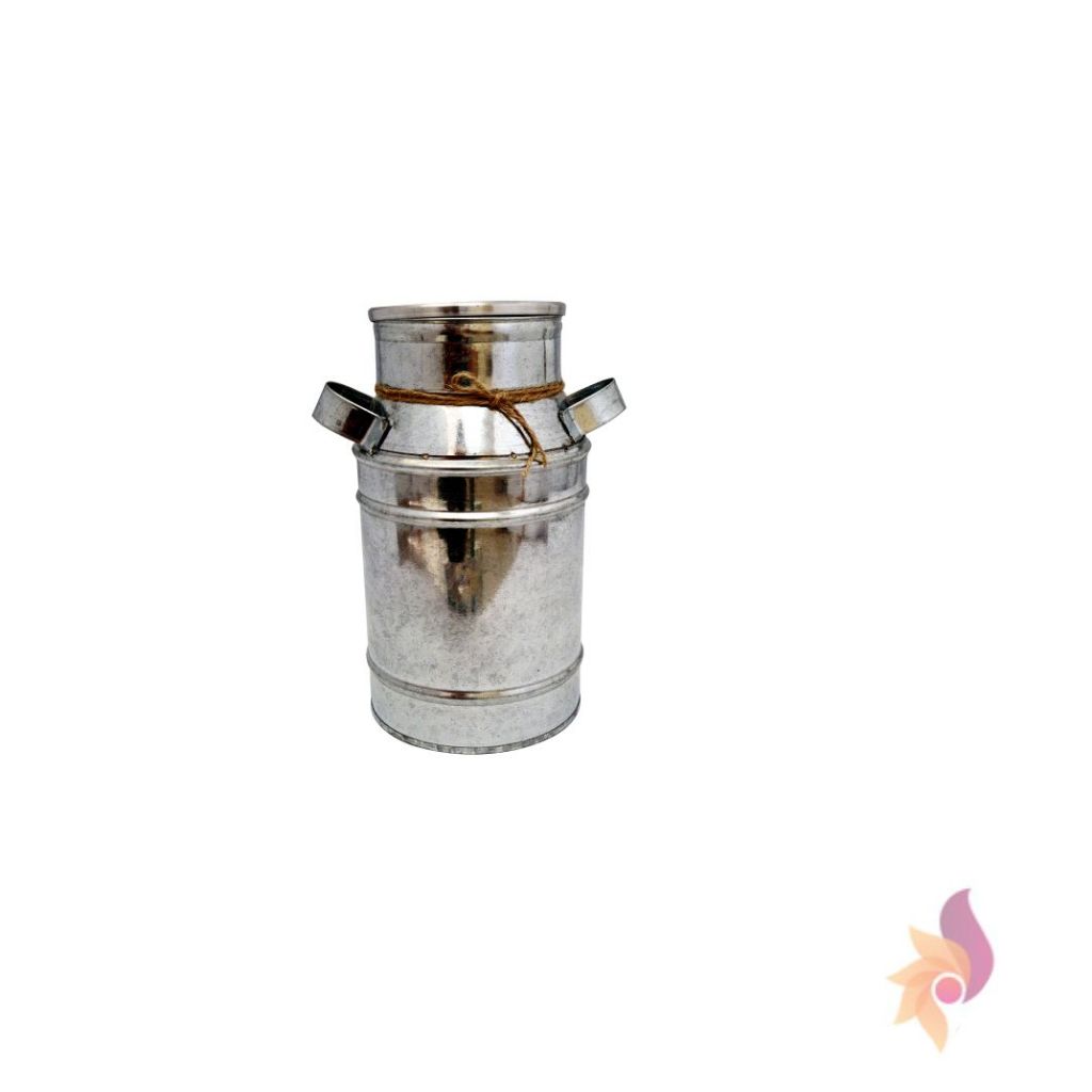 Latão De Leite Pequeno Garden Estilo Rústico Antigo Decorativo Metal