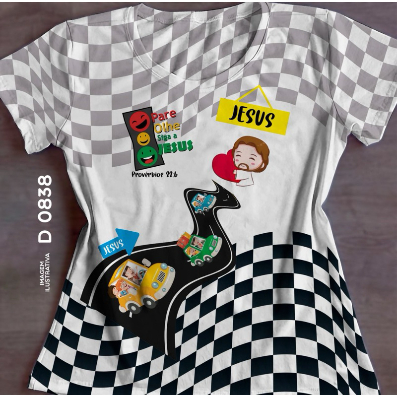 Blusa Feminina Camiaa Camiseta Tshirt Jesus Ministério Infantil