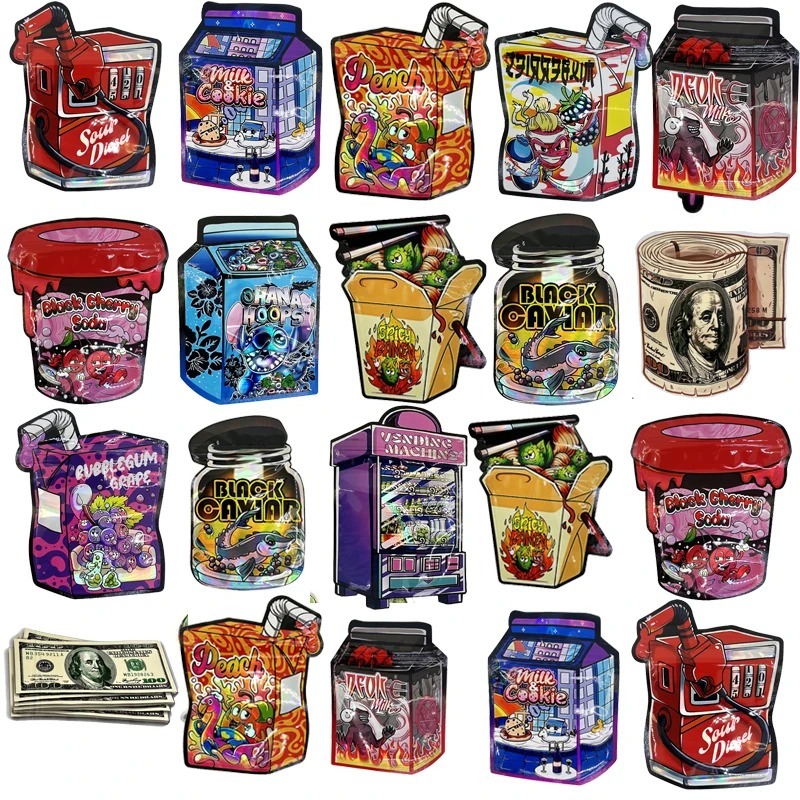 Saquinho Zip lock com desenhos animados saquinho ziplock (kit com 10 Unidades) em Oferta na Shopee