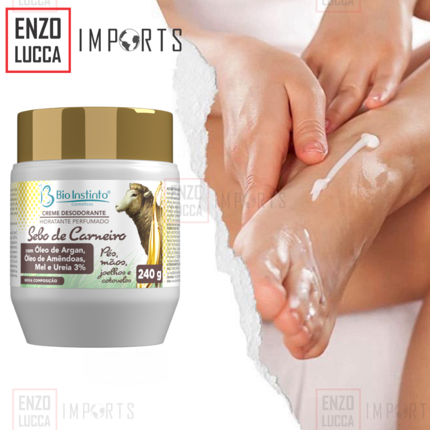 kit 4 und Creme Sebo de Carneiro C/ Óleo de Argan 240