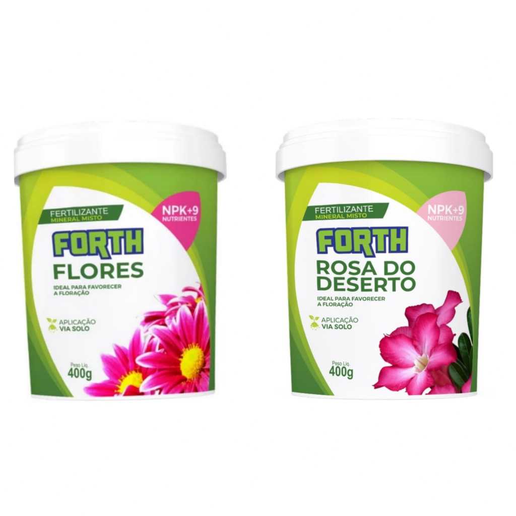 kit forth flores e forth rosa do deserto 400g original