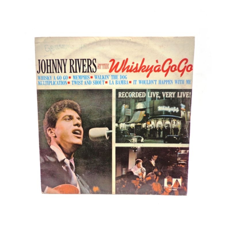 LP - Johnny Rivers (Johnny Rivers at the whisky a go go) - Nacional  - 1976 - 12" - 33rpm  - gênero: rock, blues - estilo: rock and roll, RnB