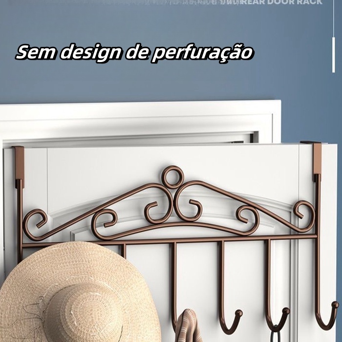 Gancho Cabideiro Provador Com 7 Ganchos Para Parede Retrô -KODI0129/30/31