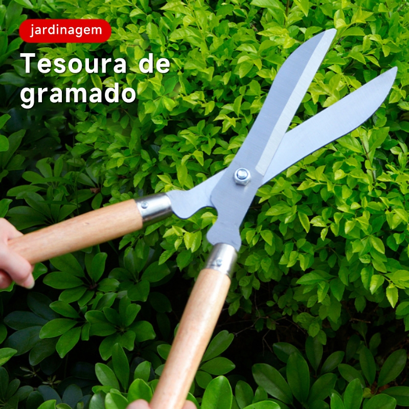 Tesoura de Poda Grama Jardim Cerca Cerca-viva Tesourão Jardinagem em Oferta na Shopee