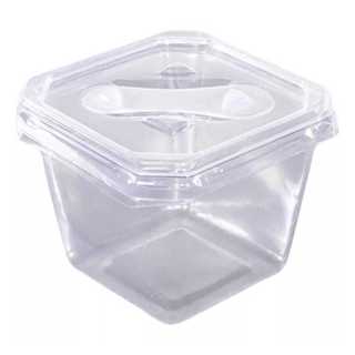 Embalagem Para Bolo De Pote Quadrado Sobremesa 250ml C/100un em Oferta na Shopee