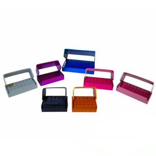 Broqueiro em Alumínio para Armazenamento e Esterilização de Brocas - Odontologia em Oferta na Shopee